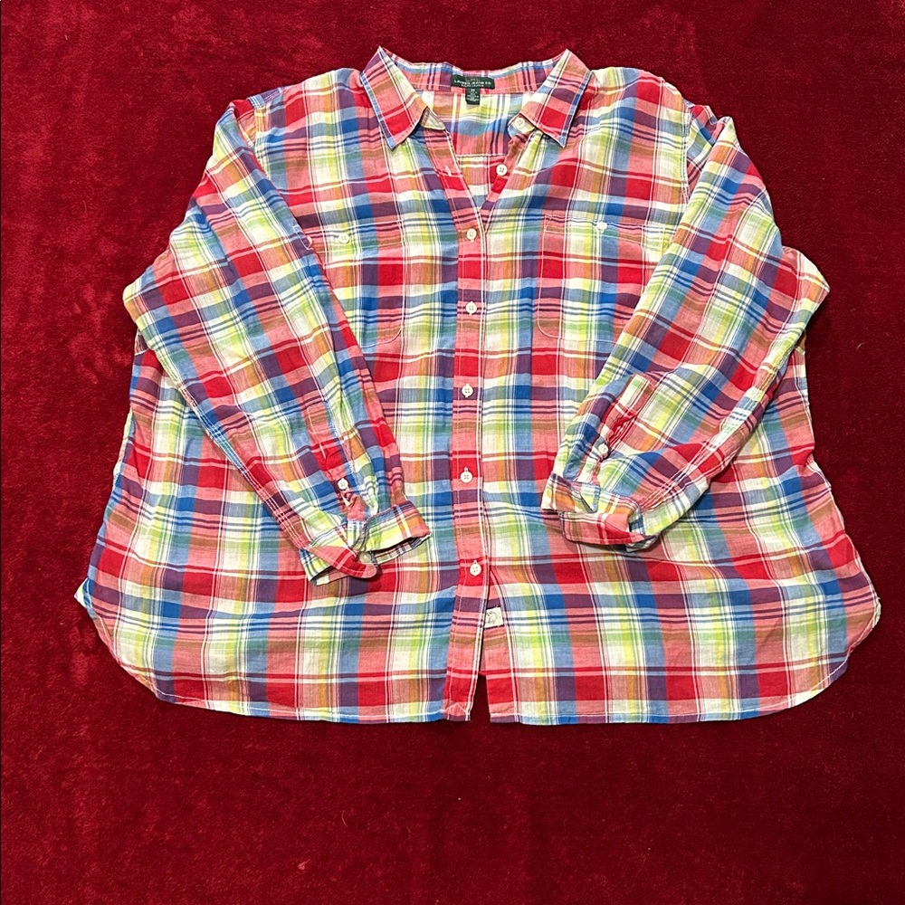 Ralph Lauren Multicolored Plaid Shirt – Roll-Up/Down Sleeves, Classic Fit